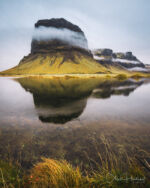 Island Lomagnupur Spiegelung