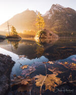Deutschland Bayern Hintersee Ramsau Sonnenaufgang