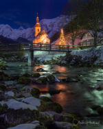 Deutschland Bayern Ramsau Kirche Weihnachten