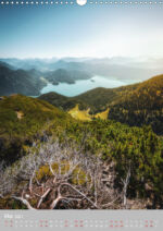 Deutschland Bayern Walchensee Bergblick