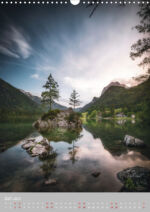 Deutschland Bayern Hintersee Sonnenuntergang