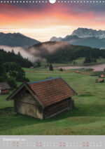 Deutschland Bayern Karwendel Sonnenuntergang Geroldsee